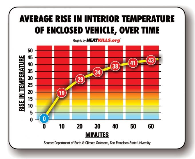 Cold Temperature Inside Car Chart