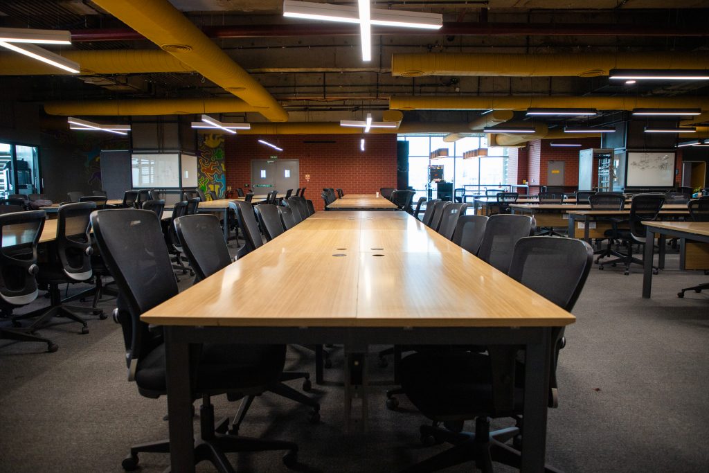 Conference table; image by Akshay Gupta, via Pixahive.com.