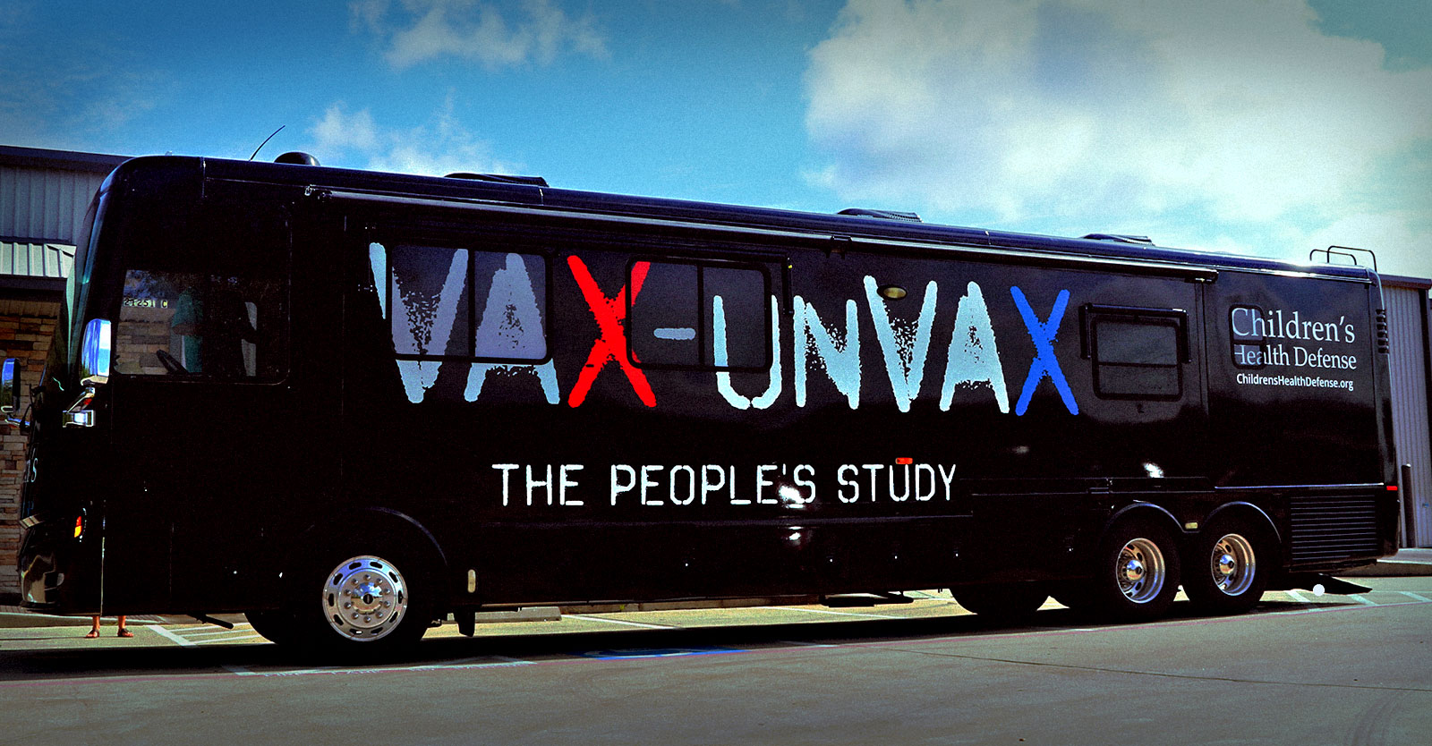 CHD's Vax-Unvax tour bus; image courtesy of CHD.