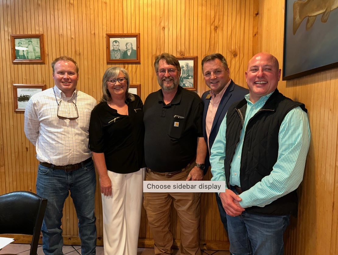Left to right: James Manasco from the Office of Rep. Robert Aderholt, Connie Buttram, ALCPGA president Jonathan Buttram, Bryan Naugher from the Office of Sen. Tommy Tuberville, and CMA president Marty Irby | Photo: Competitive Markets Action