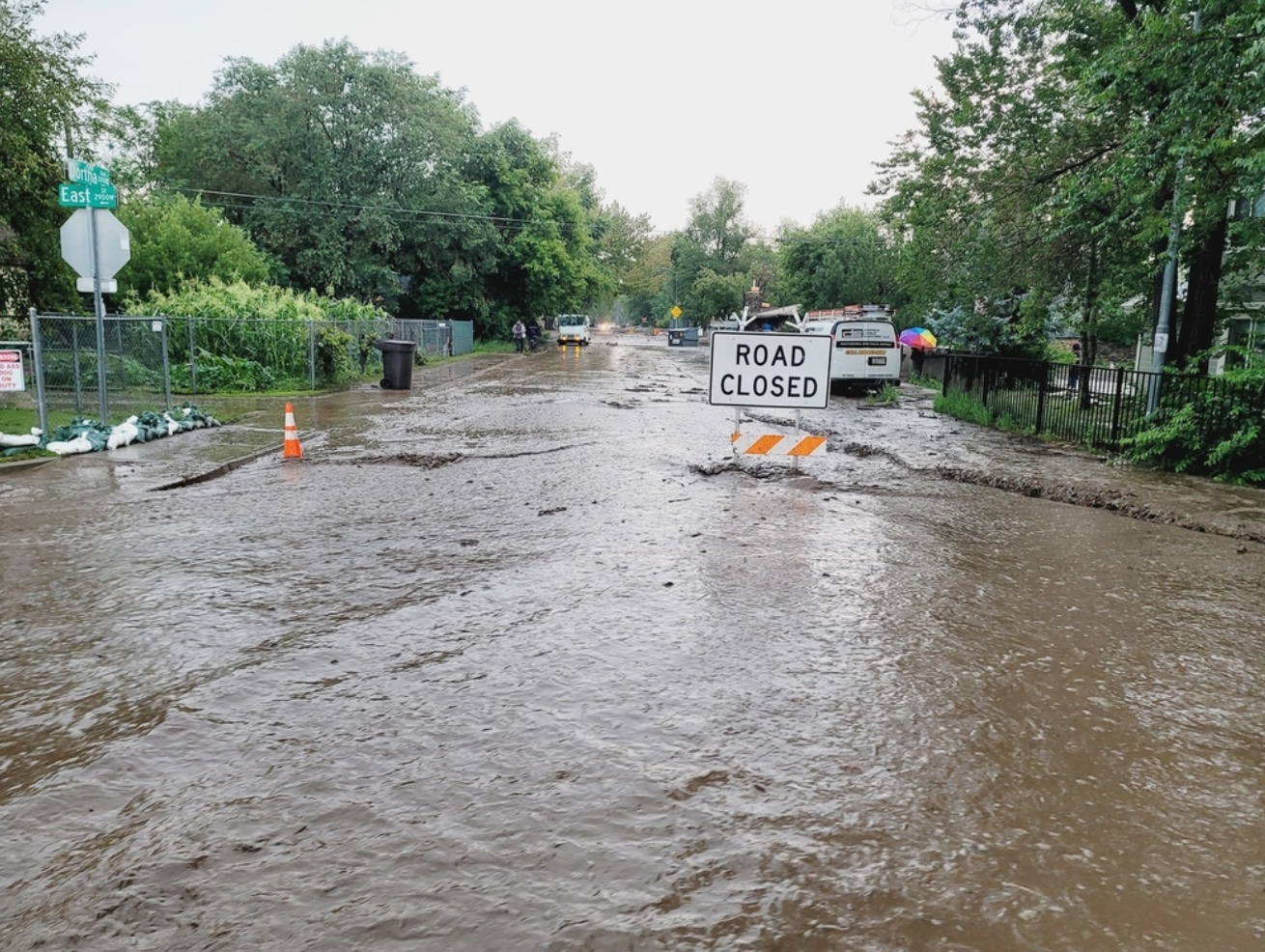 Flooding road closures by U.S. Forest Service (source) is licensed under CC-CC0 1.0