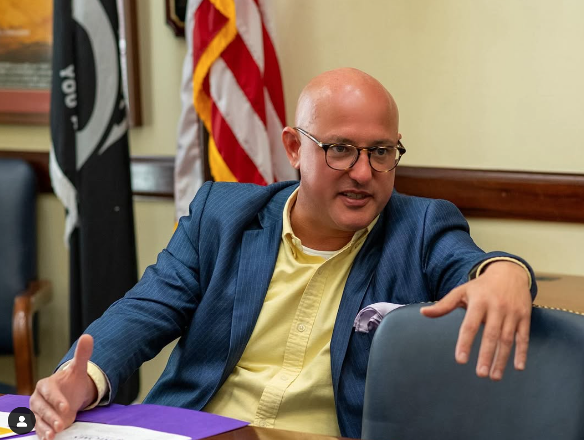 Many thanks to @gregorio.viii for capturing me in my element on Capitol Hill. Marty Irby in the Hart Senate Office Building. Image courtesy of Marty Irby's Instagram.