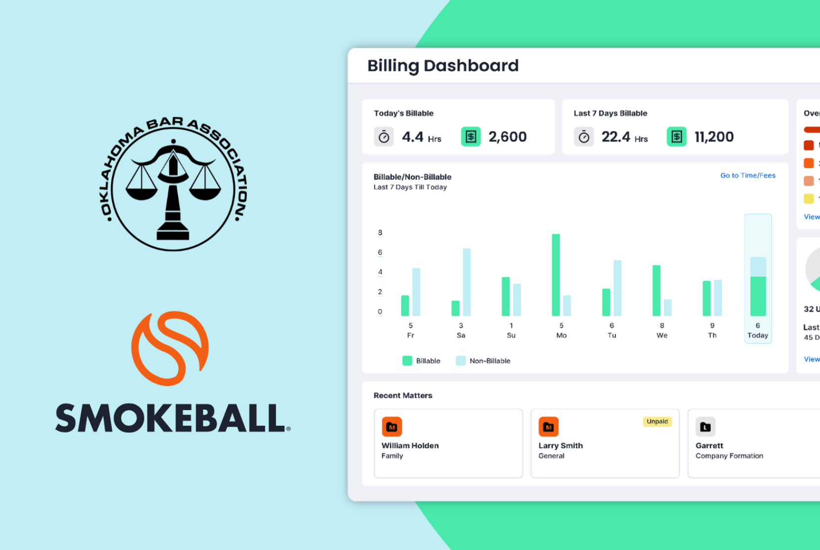 Smokeball and the Oklahoma Bar Association Offer Members Free Trust Accounting and Billing Software